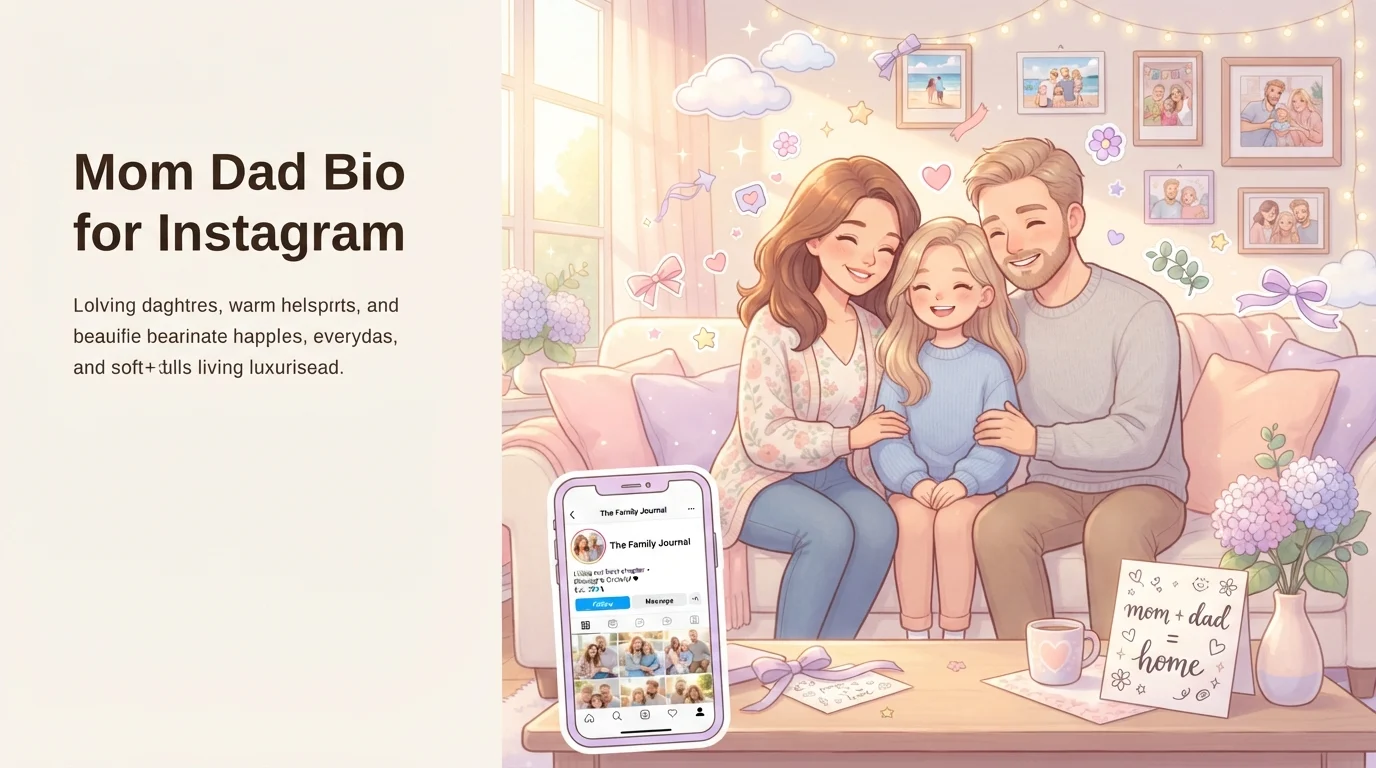 Mom Dad Bio for Instagram